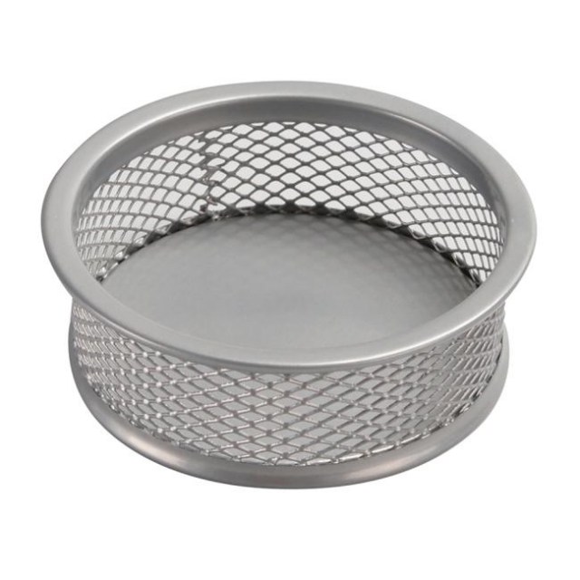 Drôtený stojan na kancelárske spony 90x32mm malý strieborný_1