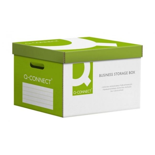 Archívna škatuľa s odnímateľným vekom Q-connect zelená_1