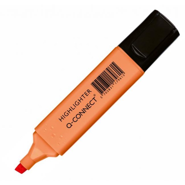 Zvýrazňovač Q-CONNECT pastel oranžový_1