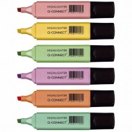 Sada zvýrazňovačov  Q-CONNECT pastel 6f_1