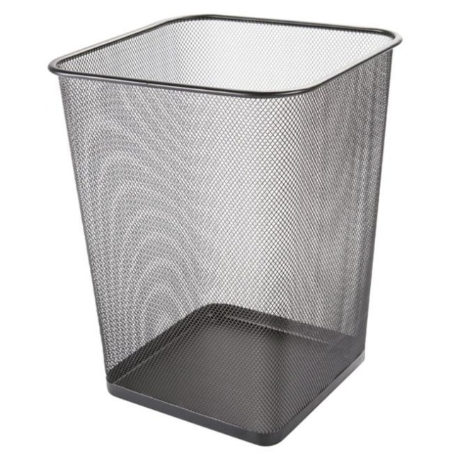 Drôtený kôš 18l hranatý čierny_1