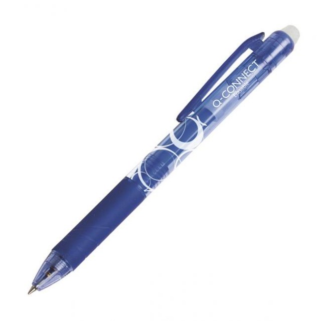 Roller gélový Q-connect 0,7mm prepisovateľný modrý_1