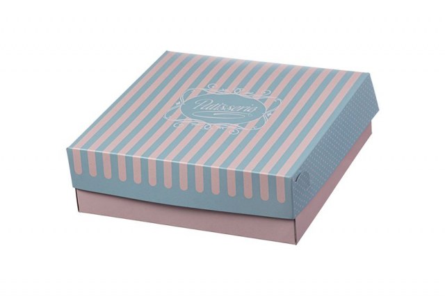 Krabica na zákusky, 35 x 35 x 10 cm, patisserie [10 kg, 44 ks], _1