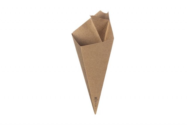 Papierová miska na hranolky s priehradkou na omáčky, 22,5 x 9,5 x 13,5 cm [50 ks]_1