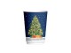 Papierový pohár Vianoce Christmas O90 mm/12oz, 330 ml [25ks] Typ A-Tmavo-modrý, 2vrstvový_