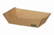 Papierová tácka kraft/miska, 950 ml, 17 x 10 x 5,5 cm cm [50 ks] - lodička_1