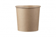 Kraft papierová miska na polievku/zmrzlinu, o90mm, 350ml, [50 ks], QQKL90_1