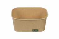 Kraftový food box obdĺžnik, 1000 ml, 17 x 12 x 8 cm [50 ks], viečko: QQWPP173_1