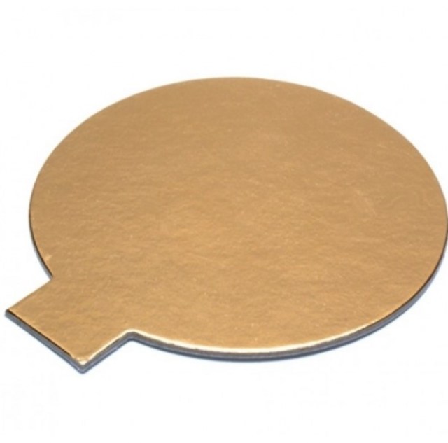 Podložka tenká pr. 12 cm hladká Zlatá / bal. 100 ks_1
