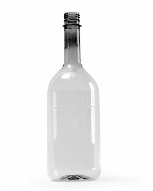 Fľaša na víno PET 1 l Priehľadná, priesvitná / bal. 70ks - Víno-D, Uzáver Krátky 28mm,_1