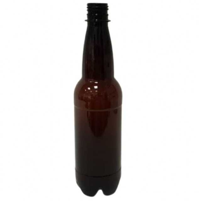 Fľaša PET pivová 0,5 l / bal. 100 ks/ Dlhý uzáver, 28mm, Hnedá_1