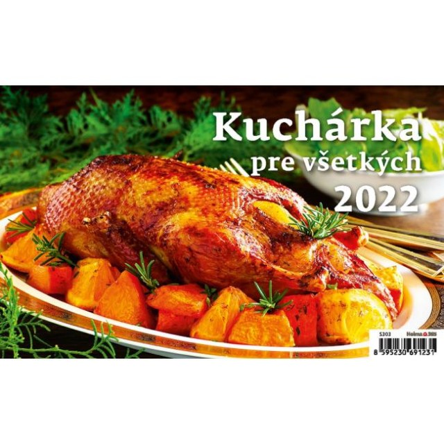 Stolový kalendár riadkový 22,6x13,9 cm - Kuchárka pre všetkých 2026_1