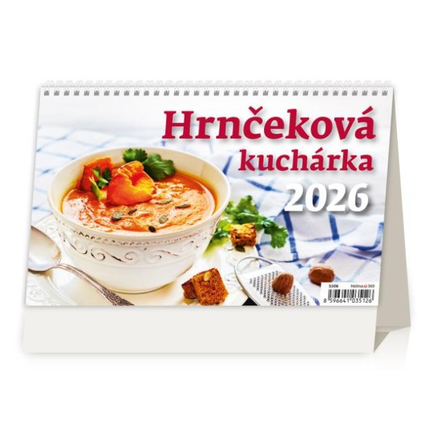 Stolový kalendár riadkový 22,6x13,9 cm - Hrnčeková kuchárka 2026_1