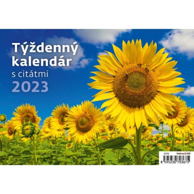 Stolový kalendár riadkový 21,1x14,8 cm - Týždenný s citátmi 2026_1