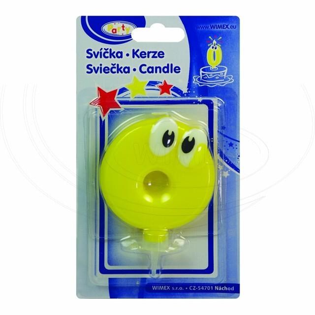 Číslová sviečka so stojančekom 