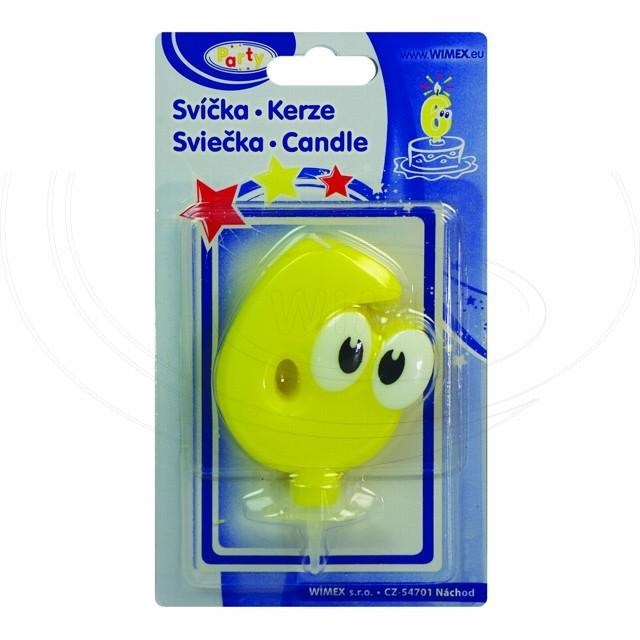 Číslová sviečka so stojančekom 