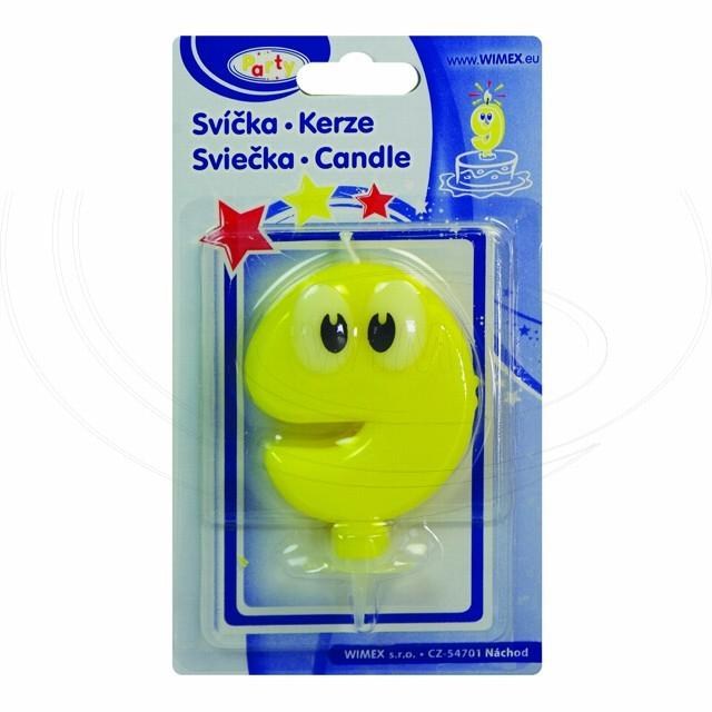 Číslová sviečka so stojančekom 