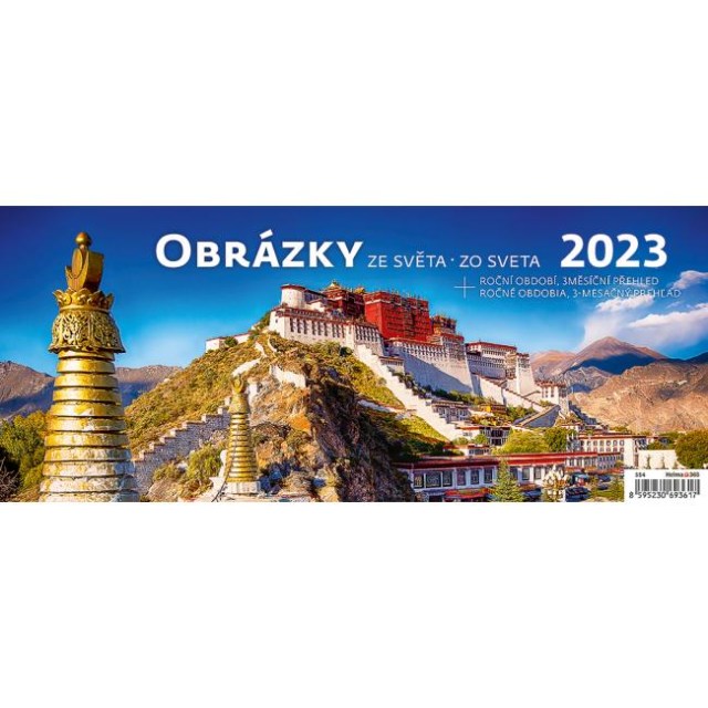 Stolový kalendár stĺpcový 32,1x13,4 cm - Obrázky zo sveta 2026_1