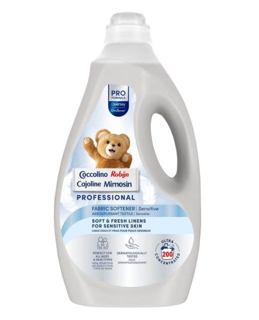 Coccolino Profesionálna aviváž Sensitive, koncentrovaná, 5L (200 prani)_1