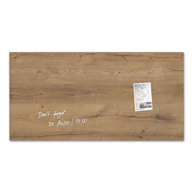 Sklenená tabuľa artverum 91x46cm prírodné drevo_1