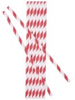 Slamka papierová JUMBO červená špirála 20 cm, O 6 mm [25 ks] ST2212277_1