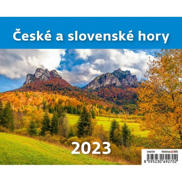 Stolový kalendár riadkový 17,1x13,9 cm - MiniMax České a slovenské hory 2026_1