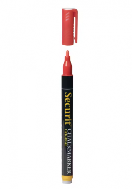 Mikro popisovač, šírka hrotu: 1 - 2 mm, červený_1