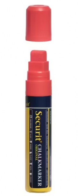 Securit silný popisovač, šírka hrotu: 7 - 15 mm, 1 ks, Red_1