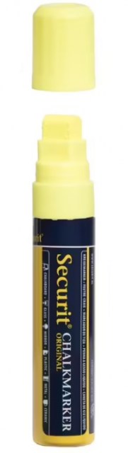 Securit silný popisovač, šírka hrotu: 7 - 15 mm, 1 ks, Yellow_1