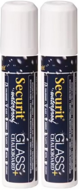Securit silný vodeodolný popisovač, šírka hrotu 7 - 15 mm / 2 ks v balení, White_1