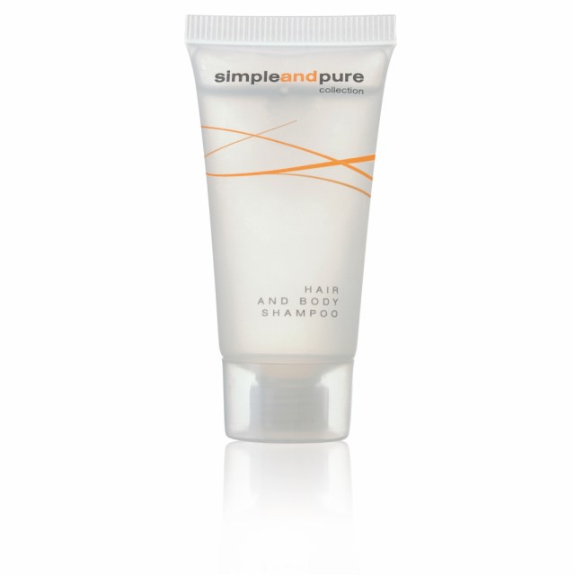 Hotel Simple and pure vlasový a telový šampón v tube 20ml_1