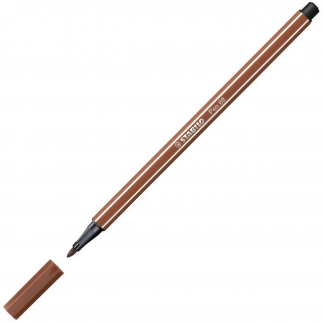 Popisovač STABILO Pen 68 červená hlinka_1