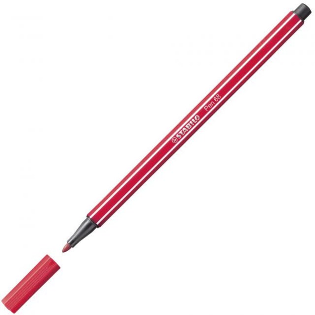 Popisovač STABILO Pen 68 tmavočervený_1