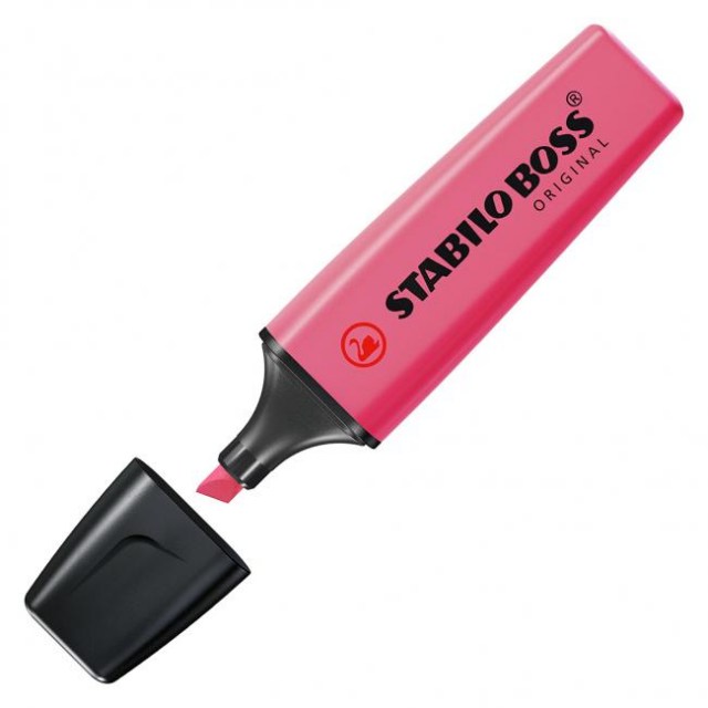 Zvýrazňovač STABILO BOSS ORIGINAL ružový_1