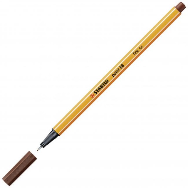 Liner STABILO Point 88 hnedý_1