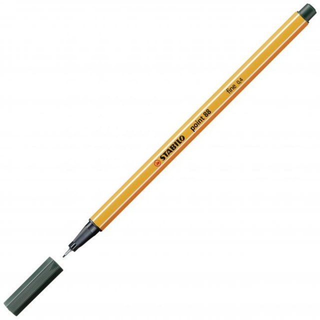 Liner STABILO Point 88 olivovo zelený_1