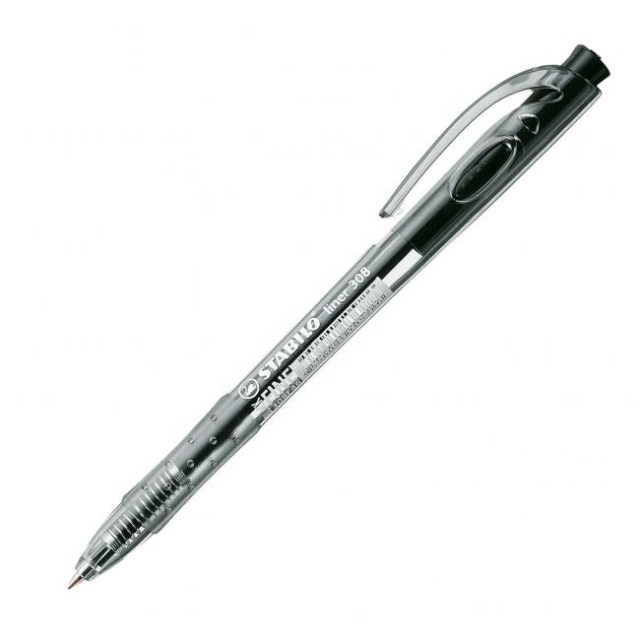 Guľôčkové pero STABILO Liner 308 čierne_1