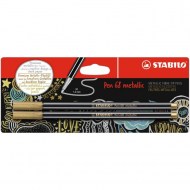 Popisovač STABILO Pen 68 2ks v blistri metalic zlatá_1
