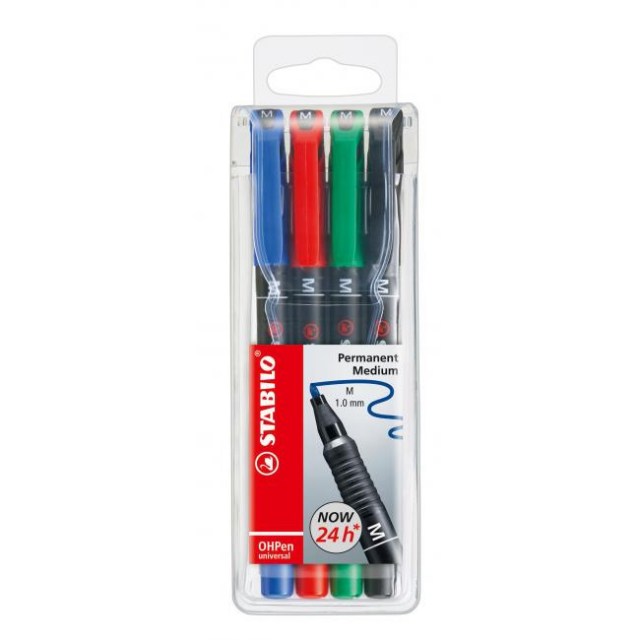 Sada popisovačov OHP STABILO universal M 843/4S_1