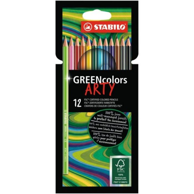 Farbičky STABILO GREENcolors 12ks ARTY_1