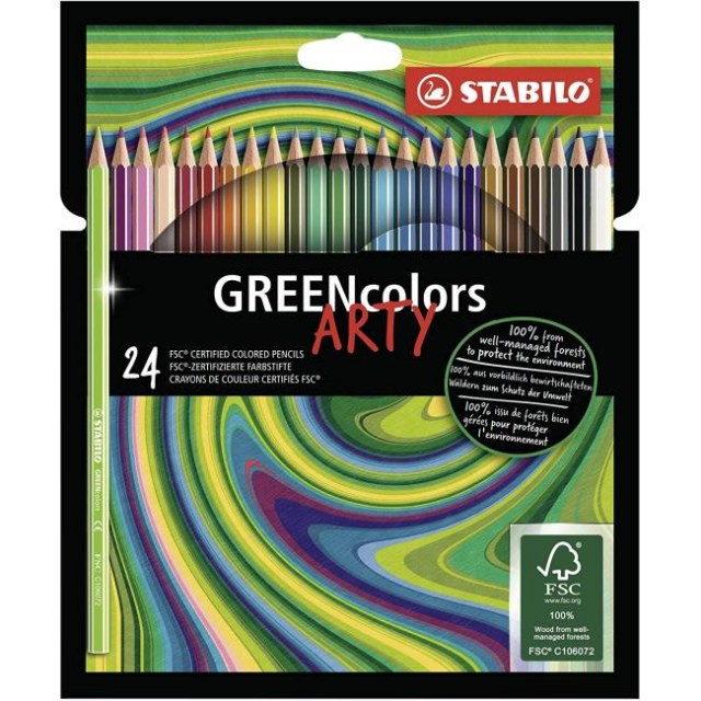 Farbičky STABILO GREENcolors 24ks ARTY_1