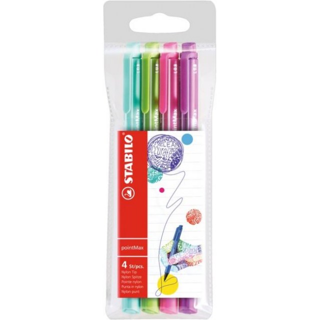 Sada popisovačov STABILO pointMax 4ks_1