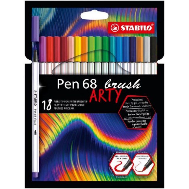 Sada STABILO  Pen 68 Brush Arty 18ks_1