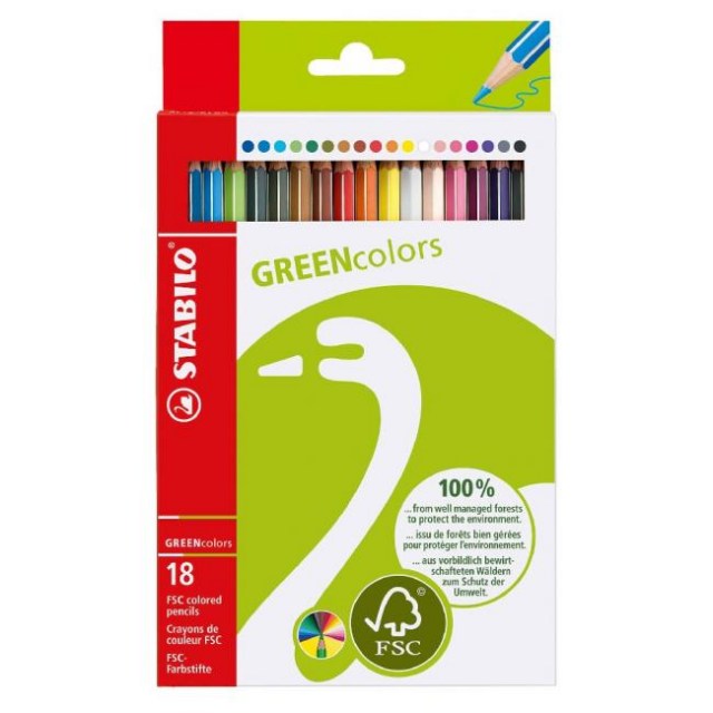 Farbičky STABILO GREENcolors 18ks_1