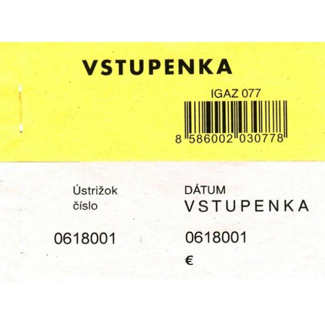 Vstupenka číslovaná 2-dielna 100 lístkov_1