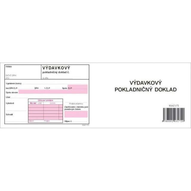 Výdavkový pokl.doklad A6 s DPH samoprepis dvojfarebný_1