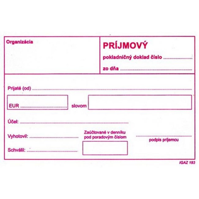 Príjmový pokl.doklad A6 bez DPH_1