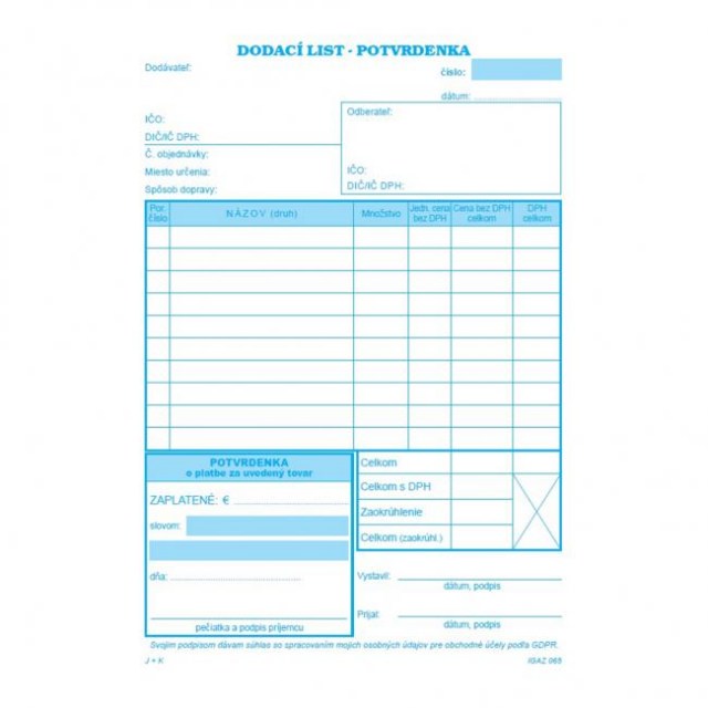 Dodací list A5 s DPH s potvrdenkou samoprepis_1