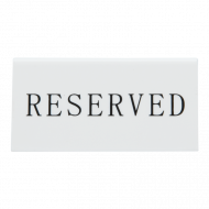 Securit rezervačná tabuľka 5 ks anglicky RESERVED_1