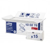 Tork Singlefold extra jemné papierové utierky H3 PremiumCelulóza Biela 2 23x23cm 3000ks_1
